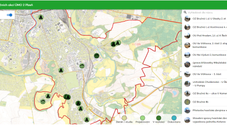 Velké plzeňské obvody mají interaktivní mapy svých investic