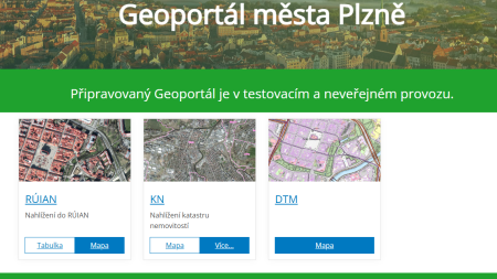 Připravovaný Geoportál města Plzně v testovacím provozu